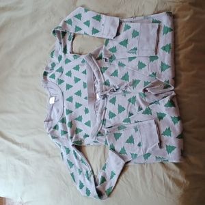 Hanna Anderson Woman's Tannenbaum Pajama Set Sz Med
